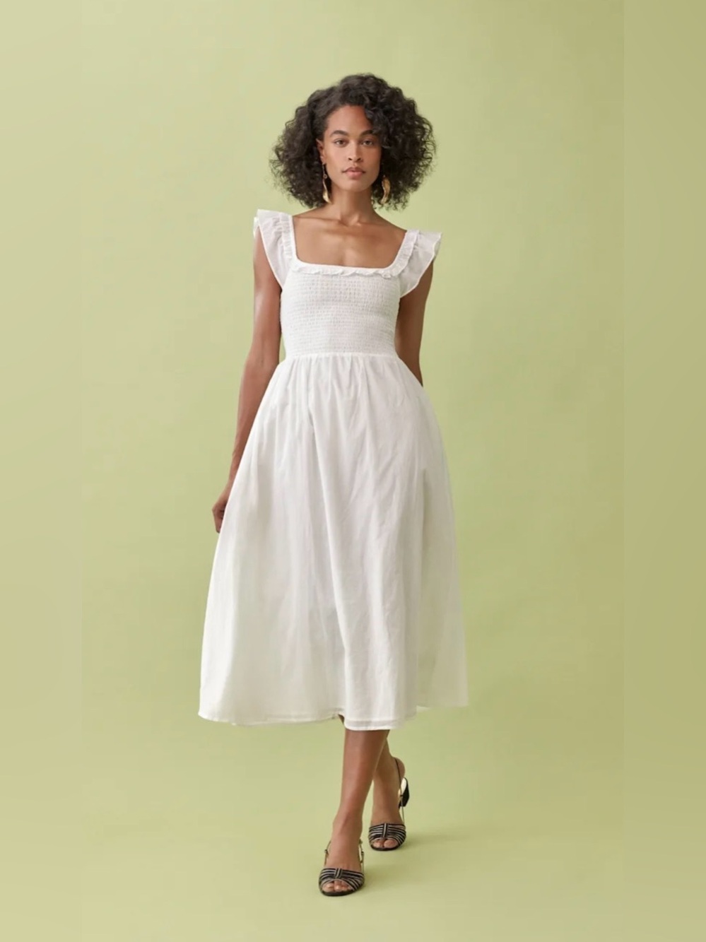 NWT Reformation Noreen dress in ivory